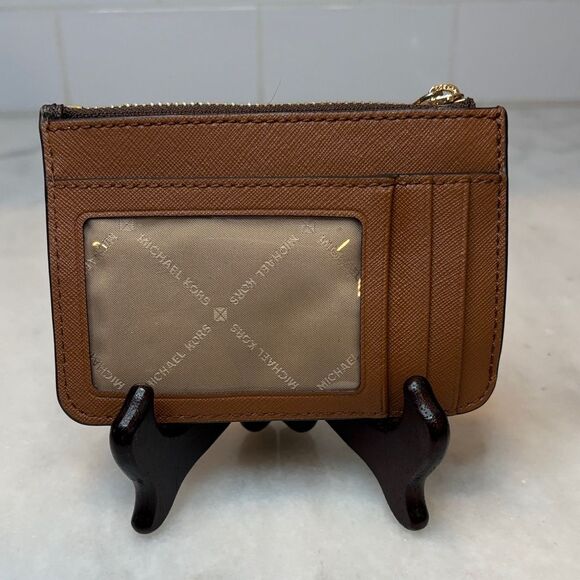 Michael Kors Signature Logo MK Card Holder Key Chain Wristlet - Picture 4 of 16